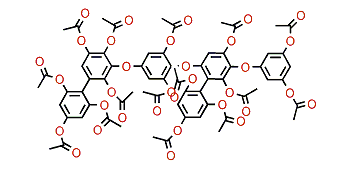 Bisfucotriphlorethol B pentadecaacetate